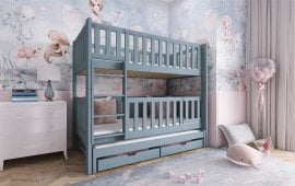 Pograd z dodatnim ležiščem Agatha - 80x180 cm - siv