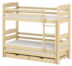 Pograd z dodatnim ležiščem Cezar - 80x160 cm - Bor