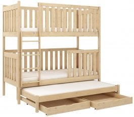 Pograd z dodatnim ležiščem Emilka - 80x200 cm - bor