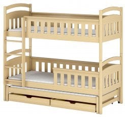 Pograd z dodatnim ležiščem Harriet - 80x200 cm - Bor