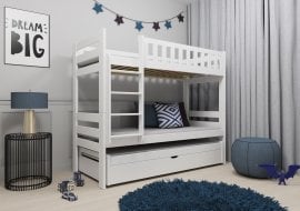 Pograd z dodatnim ležiščem Harvey - 90x200 cm - Bel