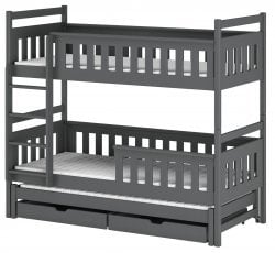 Pograd z dodatnim ležiščem Kors - 80x180 cm - Grafit