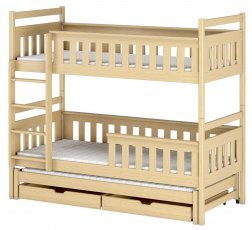 Pograd z dodatnim ležiščem Kors - 80x180 cm - Bor