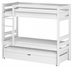 Pograd z dodatnim ležiščem Lessi - 90x200 cm - Bel