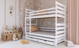 Pograd z dodatnim ležiščem Tomi - 90x190 cm - bel