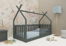 Otroška postelja Bogus - 80x160 cm - grafit