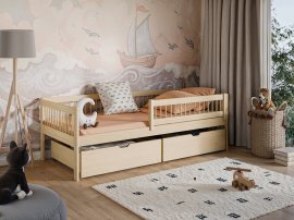 Otroška postelja Edi - 80x160 cm - bor