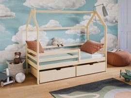 Otroška postelja hiška Lila - 80x160 cm - bor