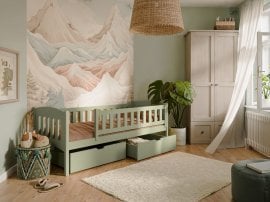 Otroška postelja Gucio - 90x200 cm - olive