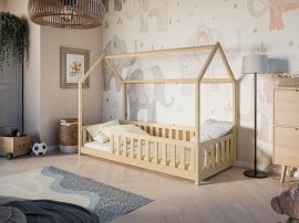Otroška postelja hiška Noan - 90x200 cm - bor
