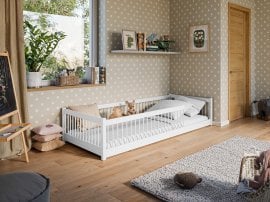 Otroška postelja Pedro - 90x200 cm - bela