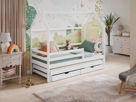 Otroška postelja z dodatnim ležiščem Disney - 80x160 cm - bela