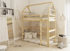 Etažna postelja Gloria - 80x180 cm - bor