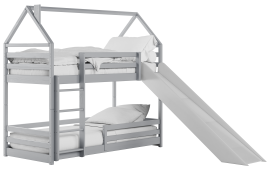 Pograd s toboganom Play - 80x180 cm - siv