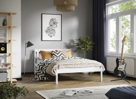 Postelja Teen - 120x200 cm - bela