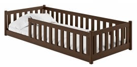 Otroška postelja Bella - 80x160 cm - temno čokoladna