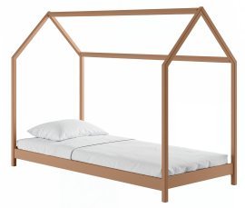 Otroška postelja hiška Lucky - 90x200 cm - cimet