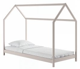 Otroška postelja hiška Lucky - 90x200 cm - kašmir