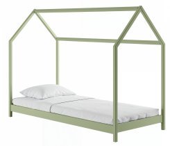 Lano - Otroška postelja hiška Lucky - 90x200 cm - olive