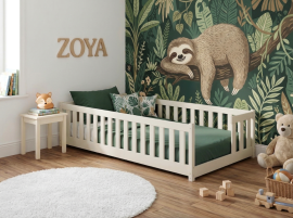 Otroška postelja Zoya - 80x200 cm - krem