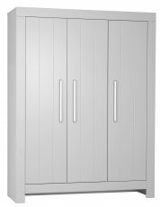 Trivratna garderobna omara Calmo - siva
