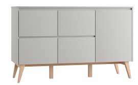 Komoda z vrati Swing - siva