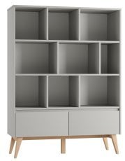 Širok regal Swing - siv