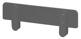 Dodatna pregrada za otroško posteljo Snap - temno siva