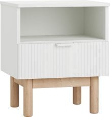 Nočna omarica Miloo - bela