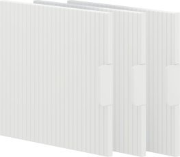 Dodatni vrati k knjižni omari široki Miloo - bel