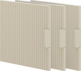 Dodatni vrati k knjižni omari široki Miloo - šampanjec