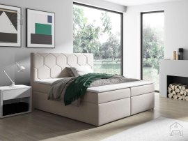 Boxspring postelja 76 - 120x200 cm - Velur Trinity 01
