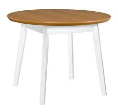 Raztegljiva jedilna miza Oslo 4 - bela/hrast