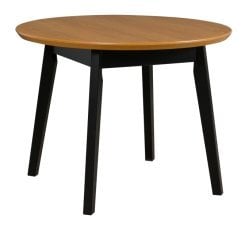 Raztegljiva jedilna miza Oslo 4 - črna/hrast