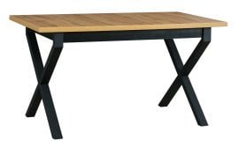 Raztegljiva jedilna miza Ikon 1 - črna/wotan