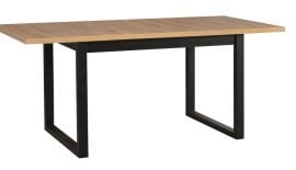 Raztegljiva jedilna miza Ikon 3 L - črna/artisan