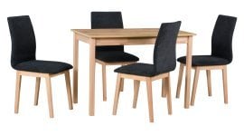 Komplet za jedilnico Max 2 bukev/wotan + 6 stolov Luna 1 bukev 38A aragon 99