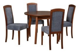 Komplet za jedilnico Oslo 4 oreh + 4 stola Roma 7 oreh 18B