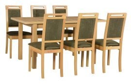 Komplet za jedilnico Modena 1 grandson + 6 stolov Roma 15 grandson 17B ZETTA 297