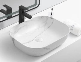 Nadputni umivalnik Everest 50 - marmor