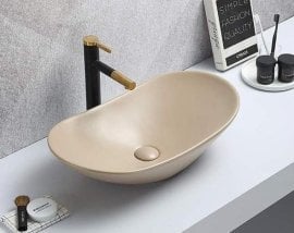 Umivalnik Kimic Oval Bež 62