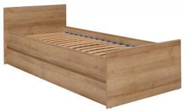 Postelja Cosmo C08 - 90x200 cm - hrast riviera