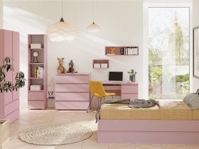 Maridex - Stenska polica Cosmo C11 - 45 cm - roza
