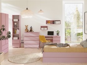 Maridex - Postelja Cosmo C15 - 90x200 cm - roza