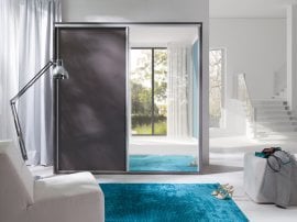 Garderobna omara z drsnimi vrati z ogledalom Zonda Z19