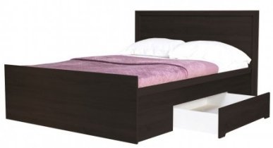 Maridex - Postelja Finezja F21 - 160x200 cm - hrast sonoma čokolada