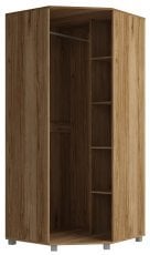 Kotna garderobna omara Maximus M34 - hrast catania