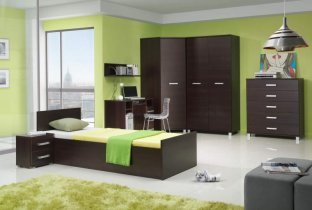Maridex - Postelja Maximus M28 - 90x200 cm - kostanj wenge