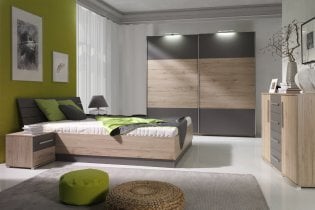 Maridex - Dvižna postelja Dione D04 - 160x200 cm - san remo/siva
