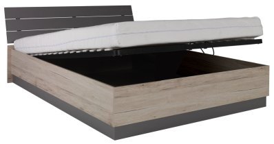 Maridex - Dvižna postelja Dione D04 - 160x200 cm - san remo/siva